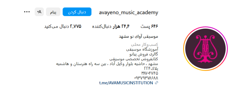 موسسه آموزش موسیقی مشهد 
